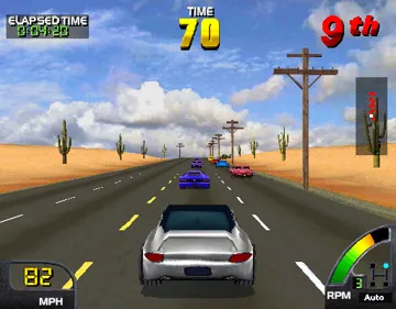 Cruis'n USA (rev L2.1) screen shot game playing